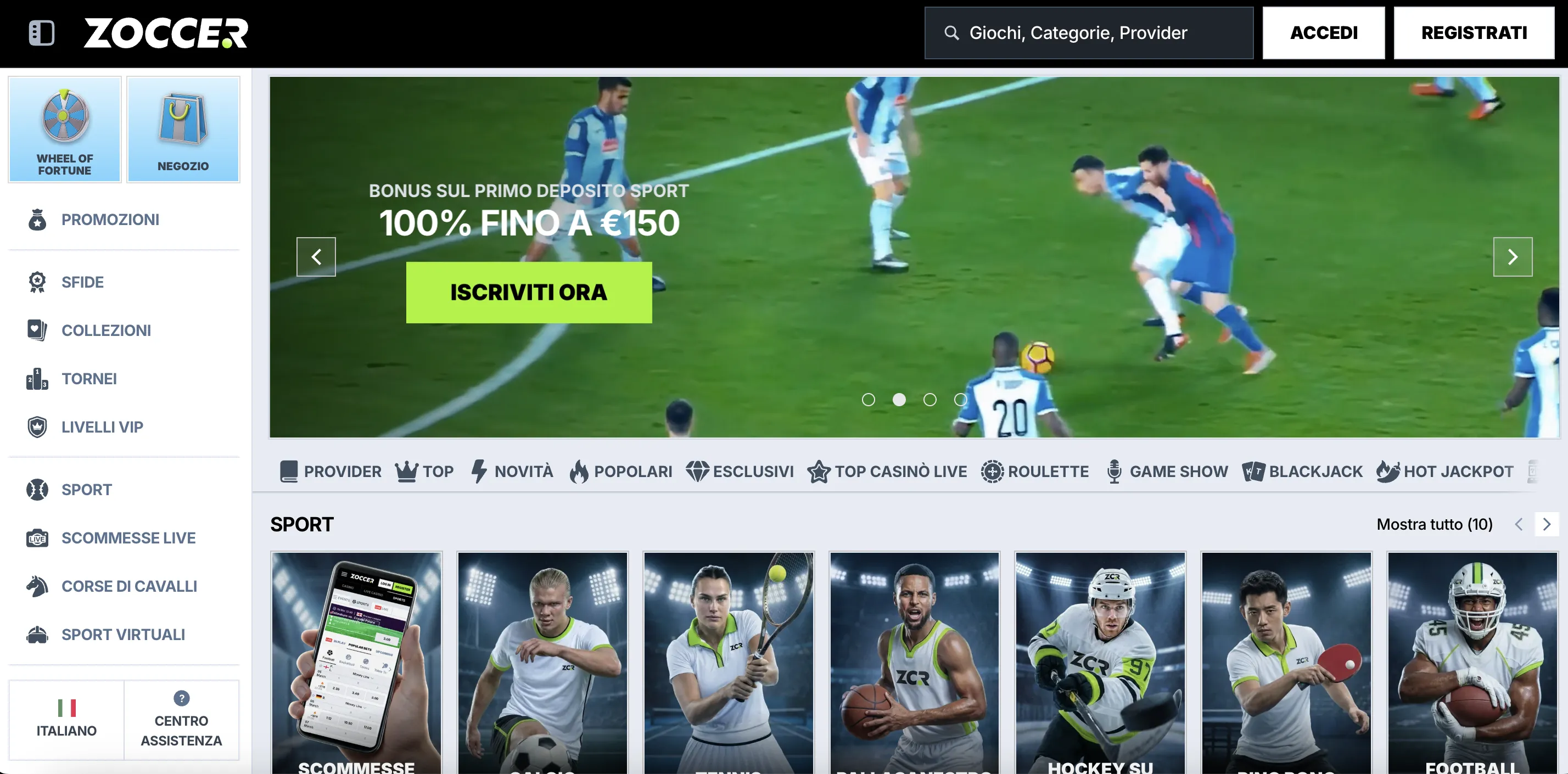 zoccer homepage